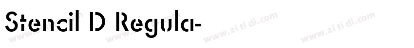 Stencil D Regula字体转换